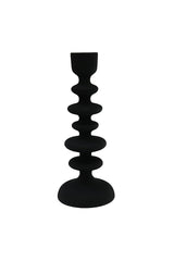 AOB1399 Le Forge Textured Candle Stick Black 26cm