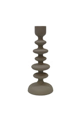 AOB1399 Le Forge Textured Candle Stick Off White 26cm