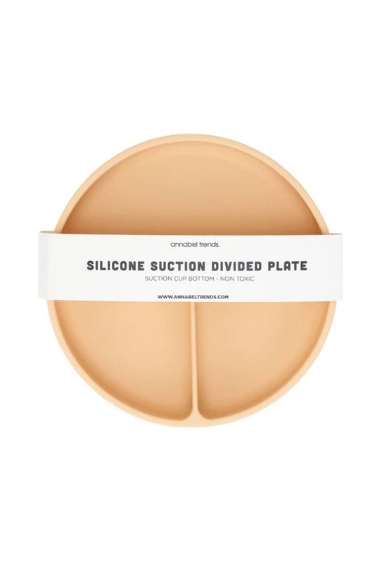 Suction Divided Plate - Caramel