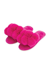 AT842L Cosy Luxe Slippers Pom Pom