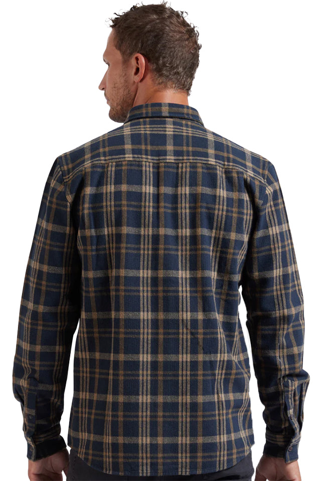 Academy Brand W829 Ludlow Shirt Navy Check