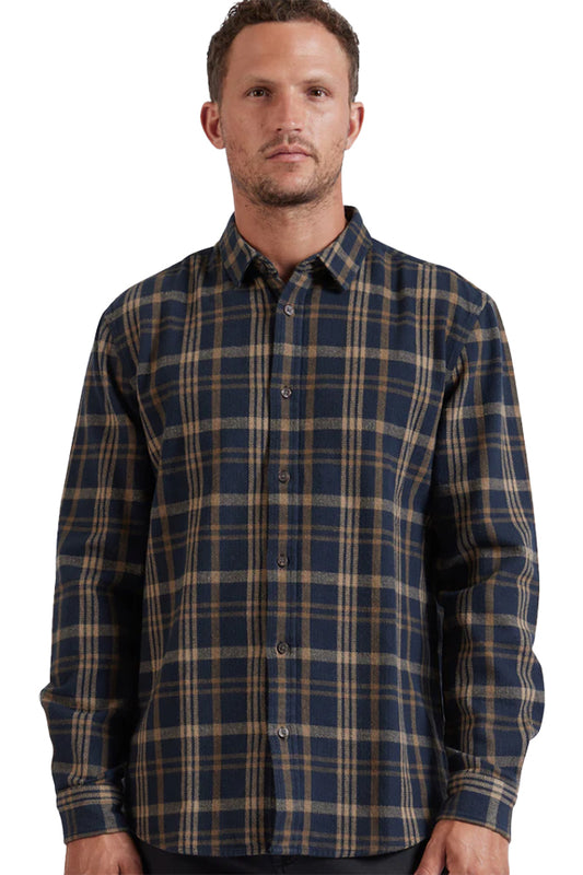 Academy Brand W829 Ludlow Shirt Navy Check