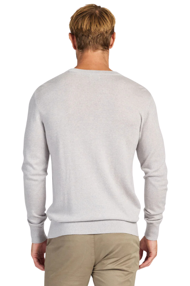 Academy Merino Crew - Silver Light