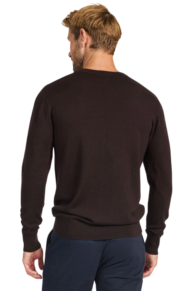 Academy Merino Crew - Coffee Bean