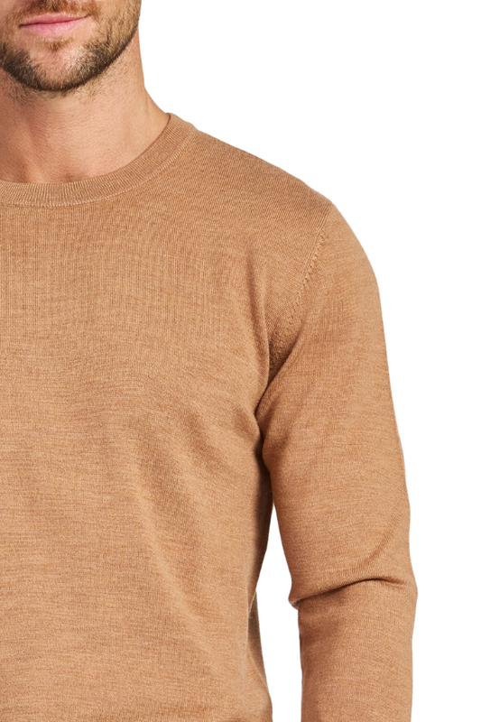 Academy Merino Crew - Otter Tan