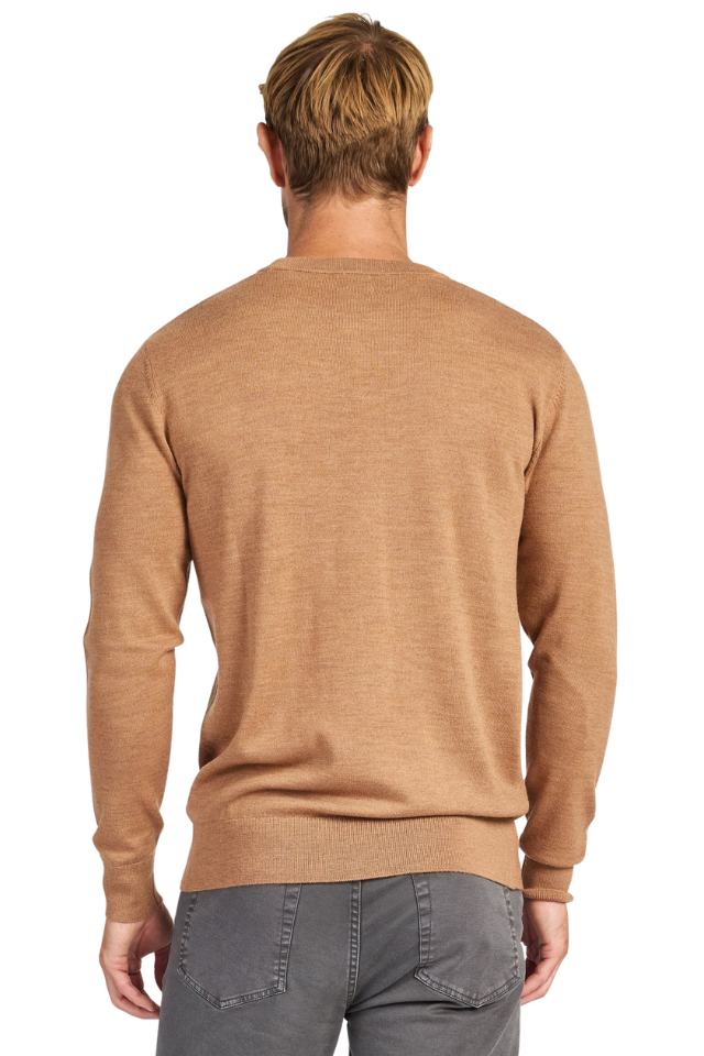 Academy Merino Crew - Otter Tan