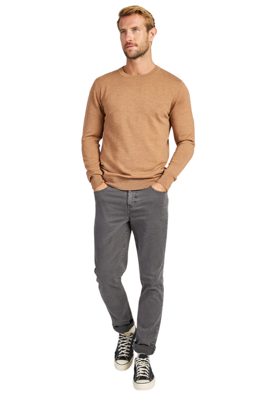 Academy Merino Crew - Otter Tan