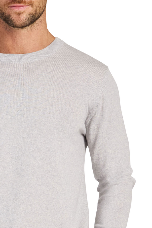 Academy Merino Crew - Silver Light