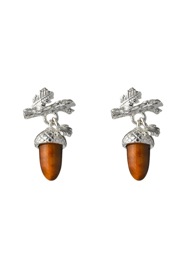 Acorn And Leaf Studs