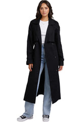 All About Eve 6416030 Emerson Trench Coat Black 
