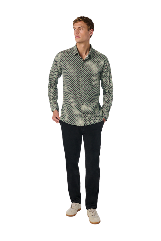 Allover Print Stretch Shirt