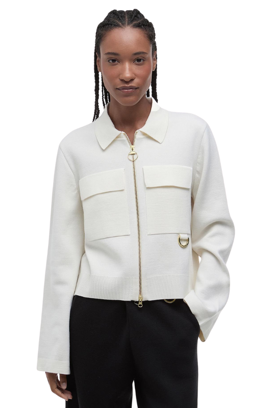 Alma Knitted Zip Through Cardigan