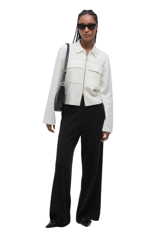 Alma Knitted Zip Through Cardigan