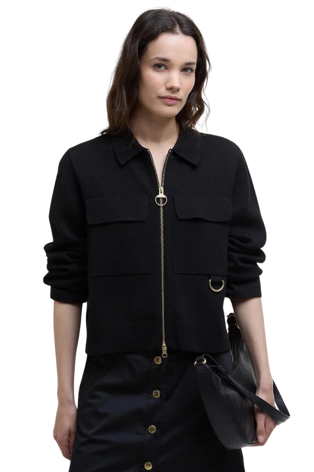 Alma Knitted Zip Through Cardigan