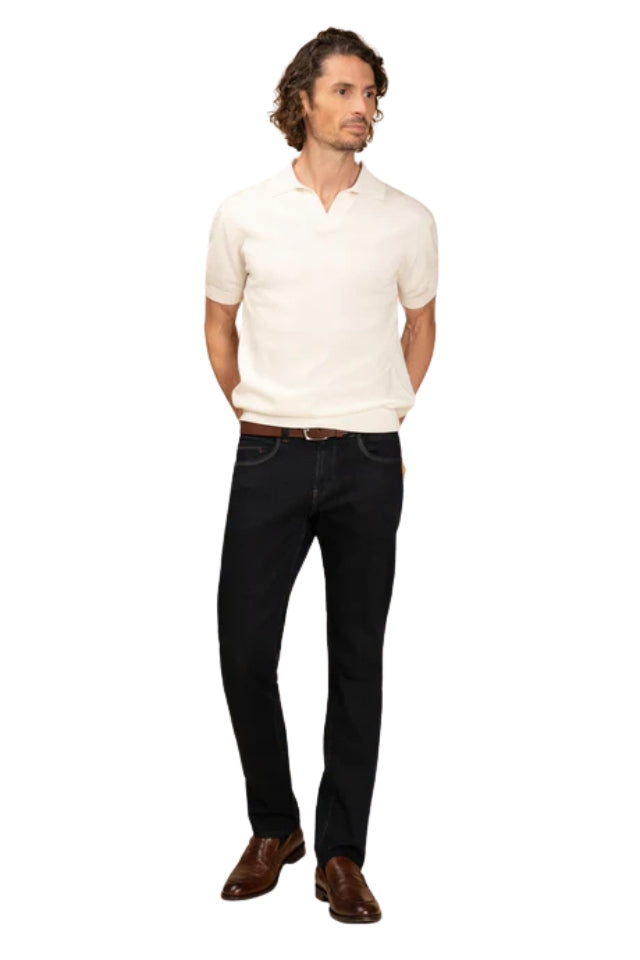 Amalfi Off-White Knitted Polo