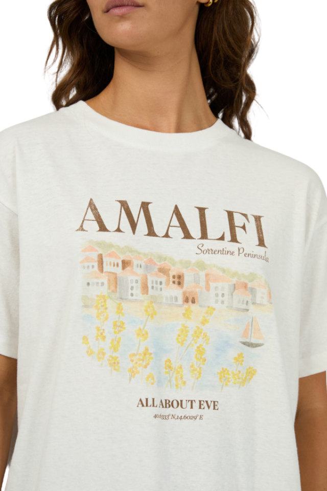 Amalfi Relaxed Tee - Vintage White