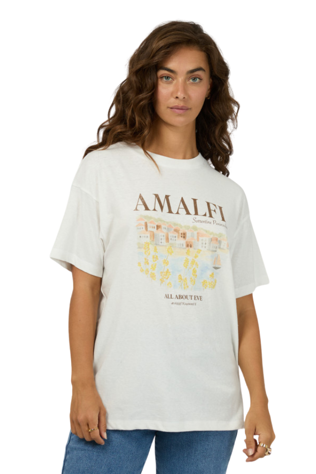 Amalfi Relaxed Tee - Vintage White