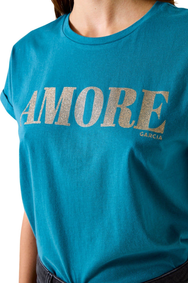 Amore T-Shirt - Blue Lagoon