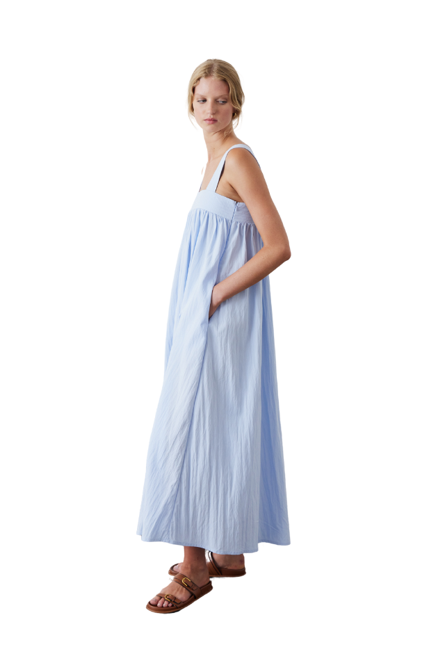 Ana Dress - Dusky Blue