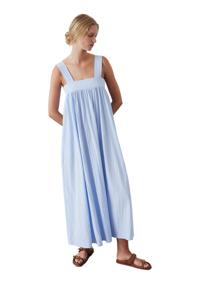 Ana Dress - Dusky Blue