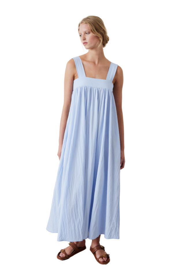 Ana Dress - Dusky Blue