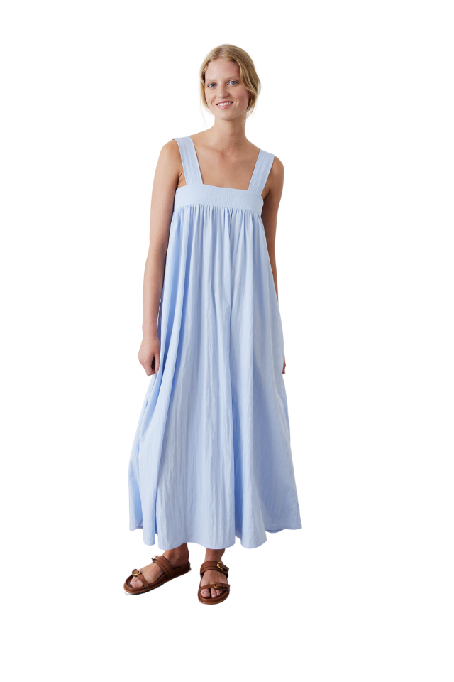 Ana Dress - Dusky Blue