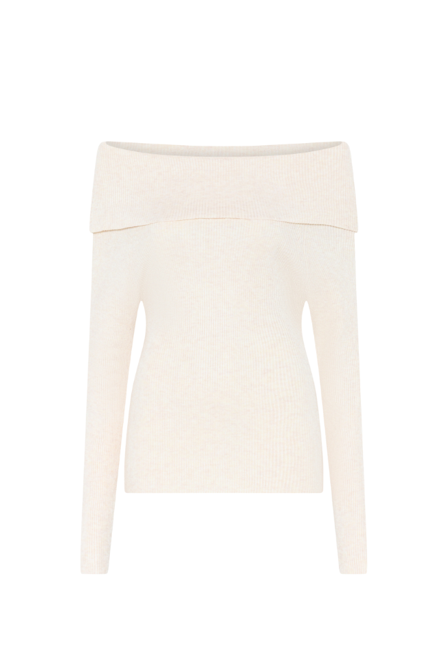 Anemone Tonna Knit - White Cream Melange