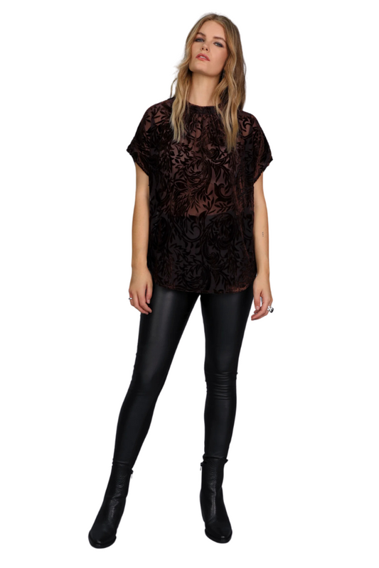 Astrid Velvet Burnout Top