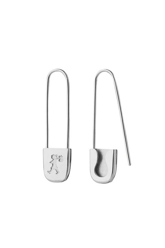 Runaway Safety Pin Earrings