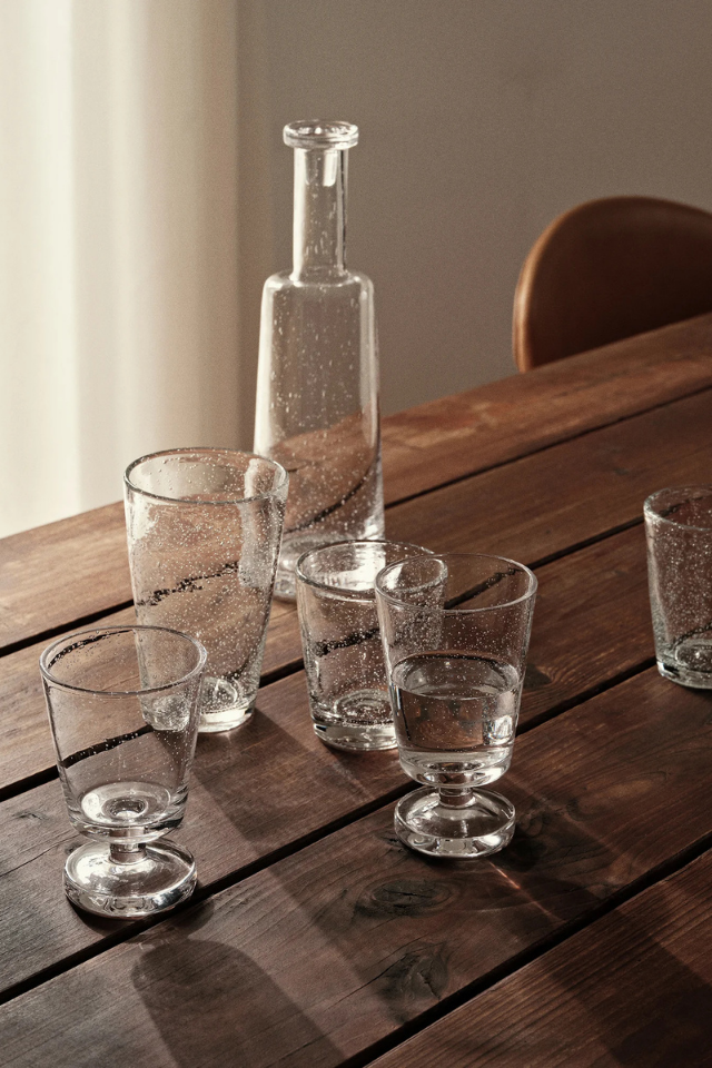 Bubble Graphic White Wine Glass