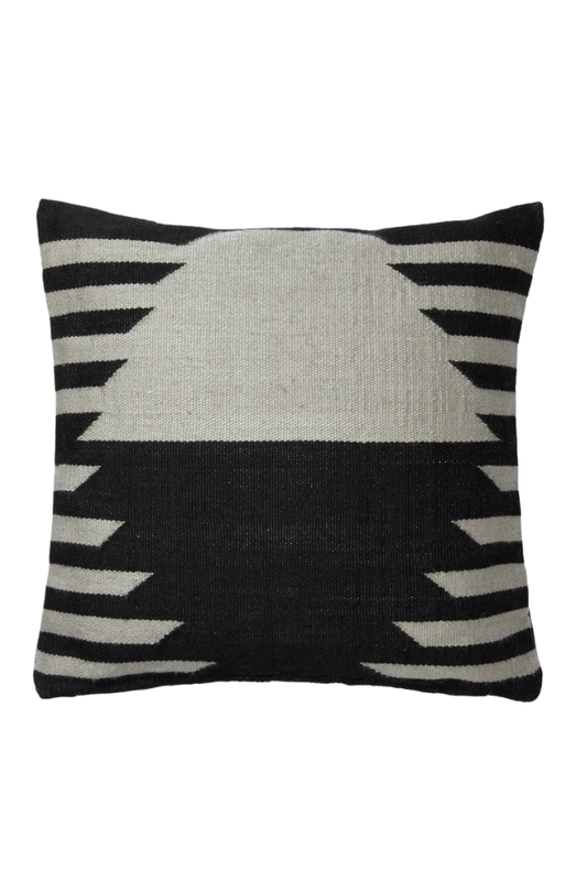 Hedda Cushion Cover - Black Castle Beige