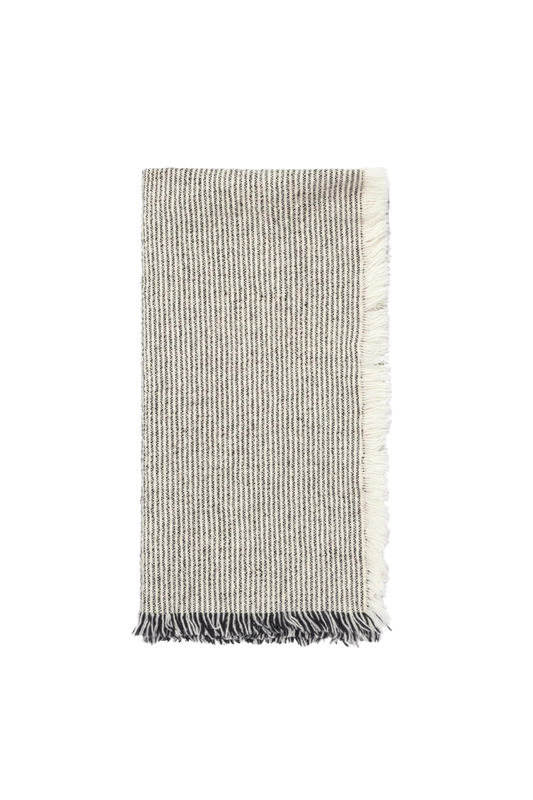 Elouise Napkin - Off White, Black