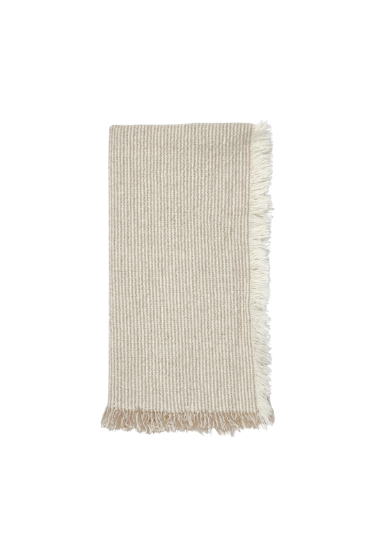 Elouise Napkin - Off White, Taupe