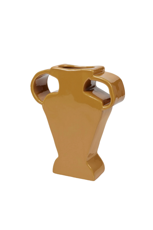 Etta Double Handled Vase - Cinnamon Sand