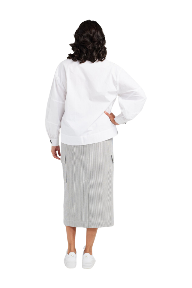 Shirt with Black Buttons