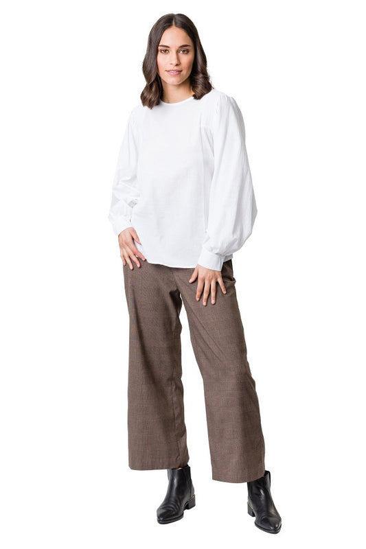 Elastic Back Check Pant