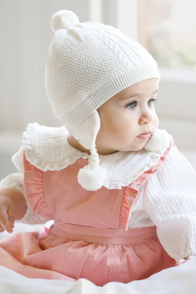 Baby Pinafore Corduroy - Quincy/Dusty Rose