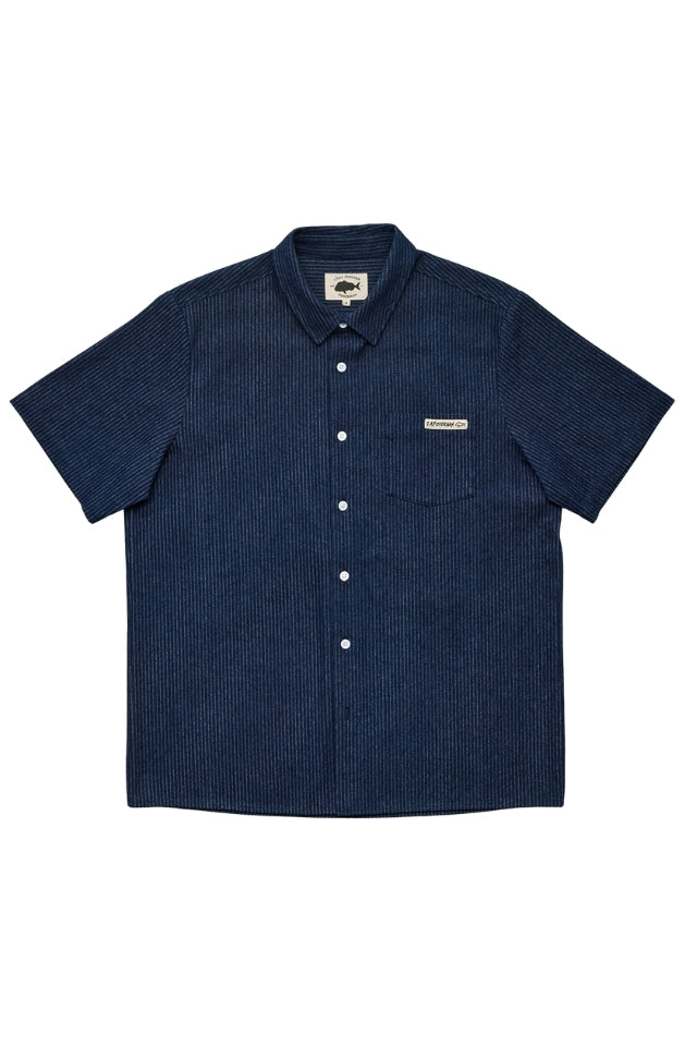 Ballast SS Shirt - Stripe Denim