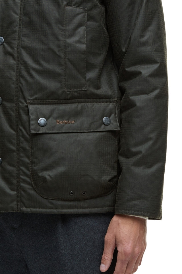 Modern Beaufort Check Wax Jacket - Olive Check