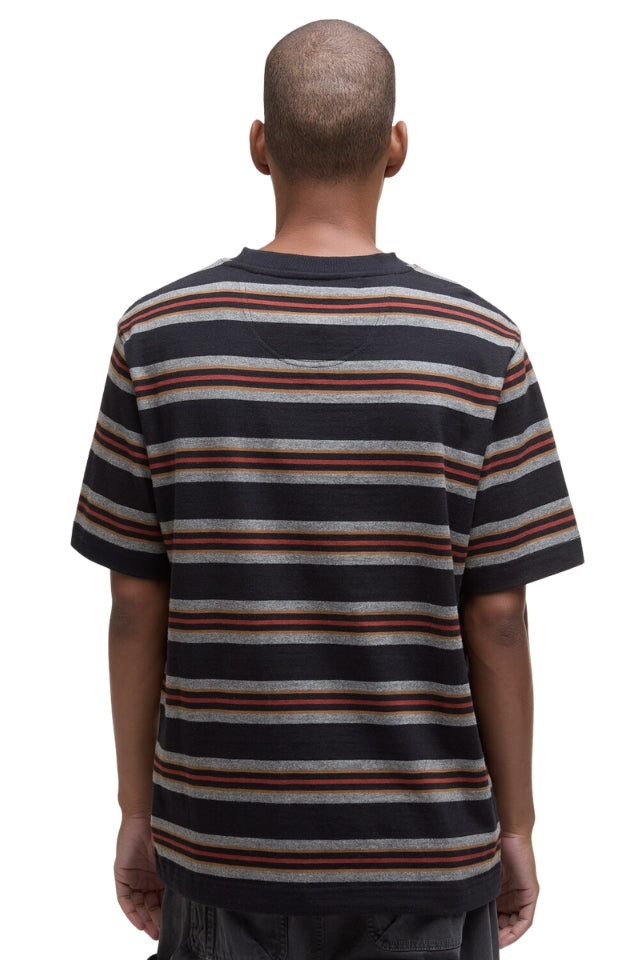 Sandwick Relaxed Striped T-Shirt - Black