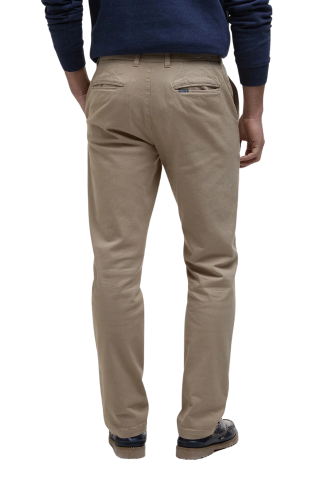 Washed Stretch Twill Regular Fit Trouser - Washed Stone