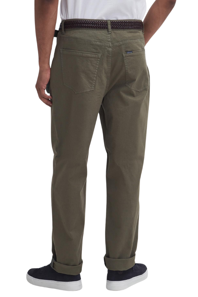 Washed Stretch Twill Regular Fit Trouser