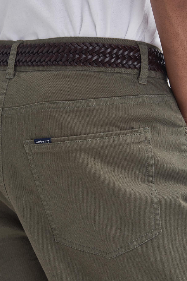 Washed Stretch Twill Regular Fit Trouser