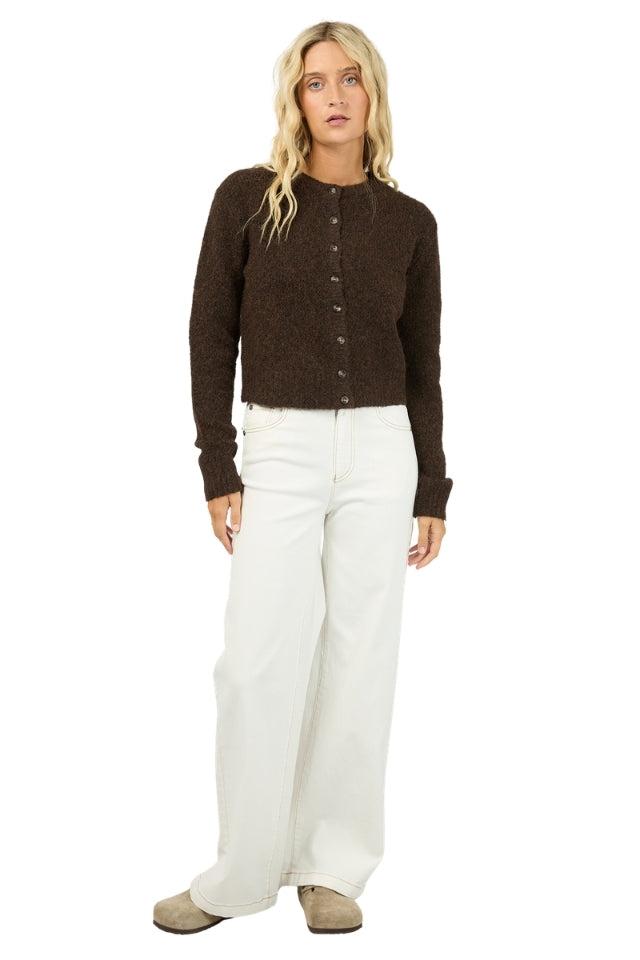 Bayside Cardigan - Brown