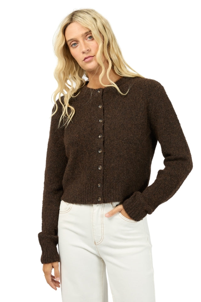 Bayside Cardigan - Brown