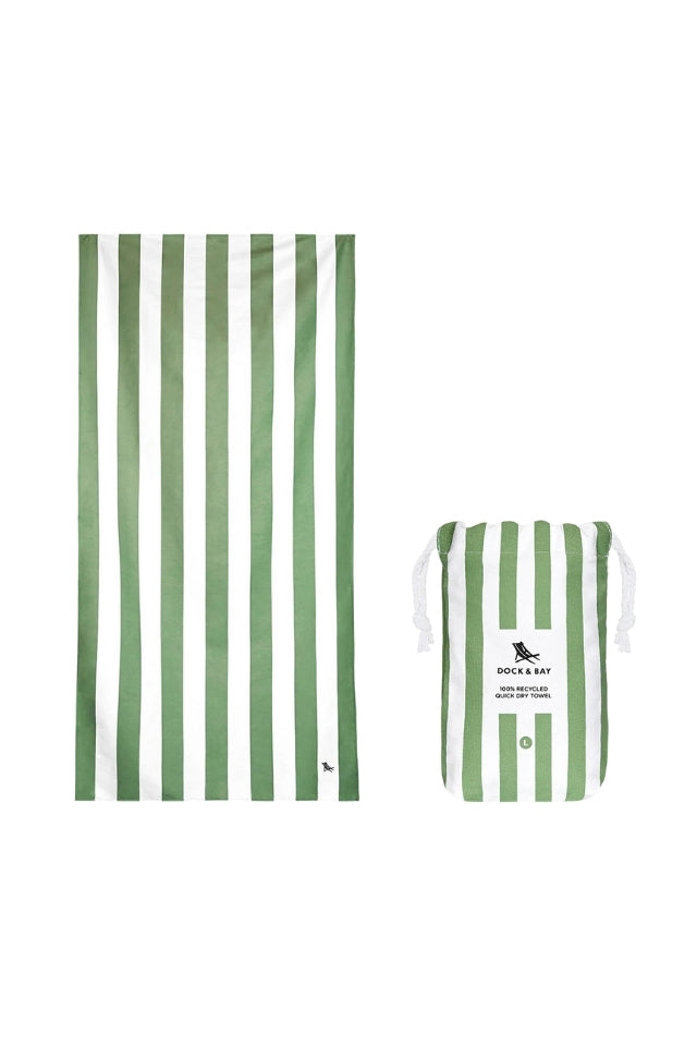 Beach Towel Cabana Collection - Cayman Olive