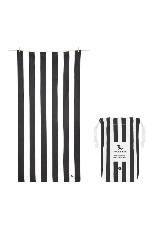 Beach Towel Cabana Collection - Kamari Charcoal