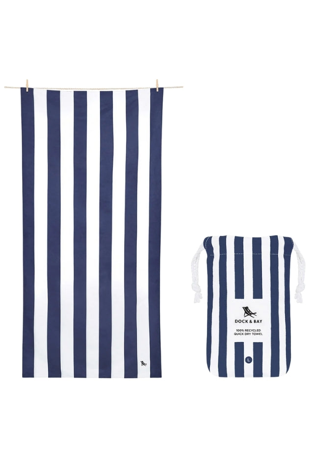 Beach Towel Cabana Collection - Whitsunday Blue