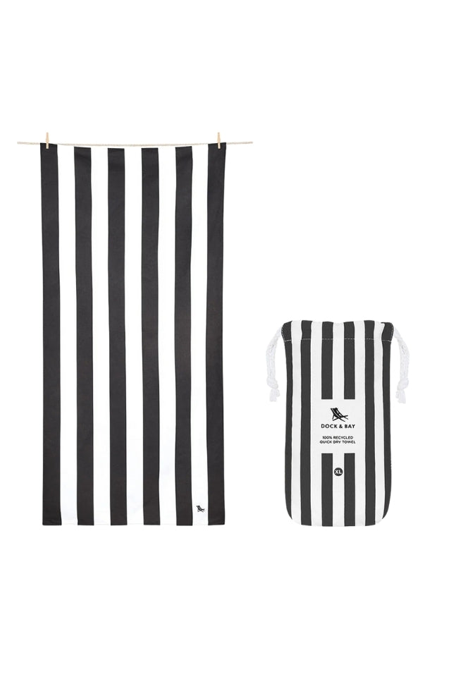 Beach Towel Cabana Collection - Kamari Charcoal