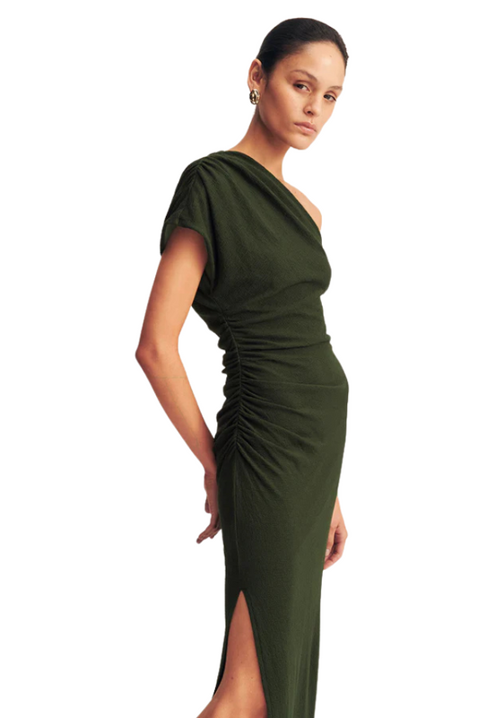 Beau Asymmetrical Midi Dress